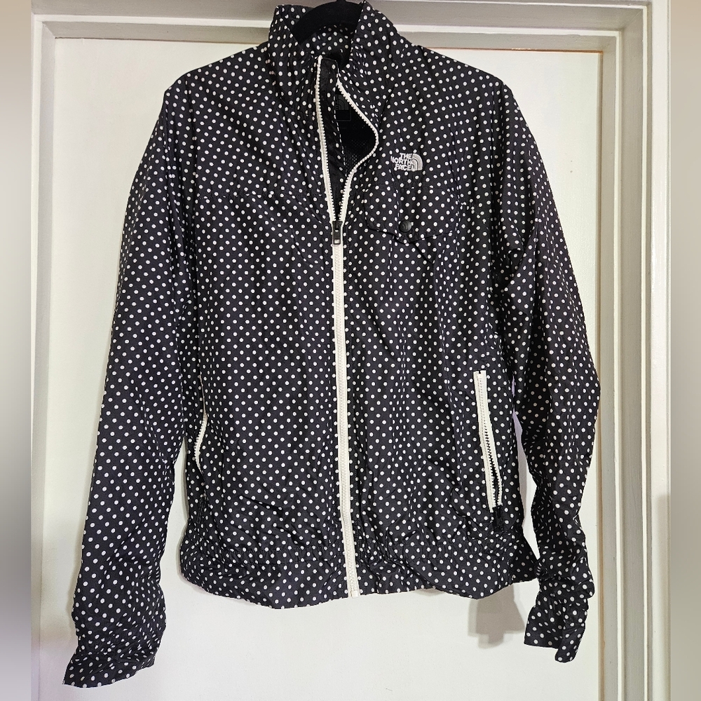 The North Face "The Penelope" Polka Dot Windbreaker Black & White